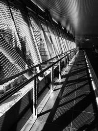 High angle view of staircase