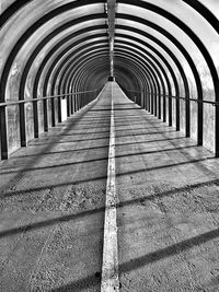 Surface level of empty bridge