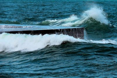 Scenic view of sea waves