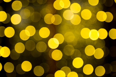 Defocused image of illuminated lights