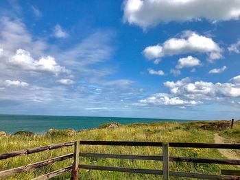 Scenic view of sea against sky