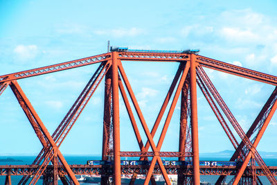 Low angle view of bridge against sky