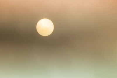 Low angle view of moon in sky