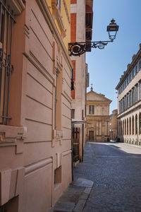 Street amidst buildings in city