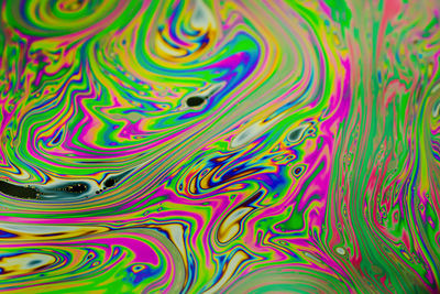 Full frame shot of multi colored water
