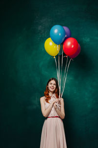 Portrait of smiling young woman