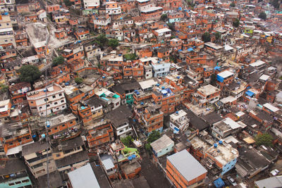 High angle view of cityscape