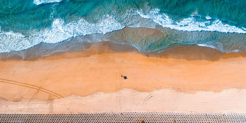 Aerial view of sea shore