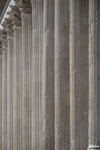 Panoramic view of columns