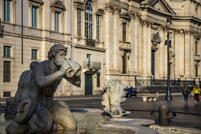 Statue of historic building