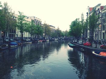 Boats in canal