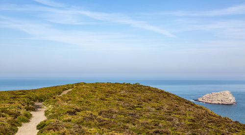 Scenic view of sea against sky