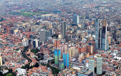 High angle view of cityscape