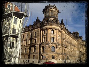 Low angle view of building against sky