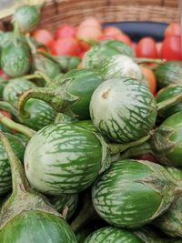 Close-up of fruits for sale at market stall