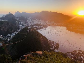 Rio de janeiro by sunset 