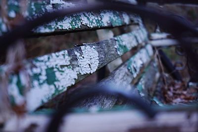 Close-up of rusty machine part