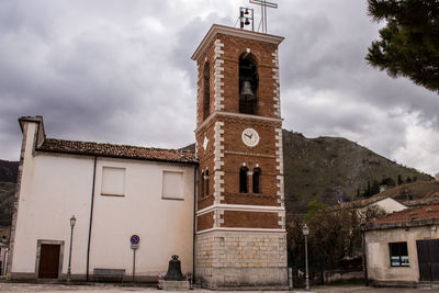 Low angle view of historic building against sky