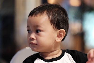 Close-up portrait of a boy