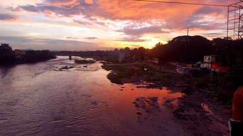 Scenic view of sunset