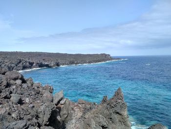 Scenic view of sea against sky
