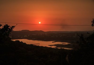 Scenic view of sunset