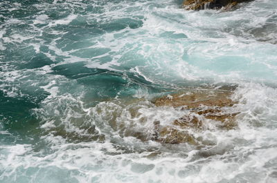 High angle view of sea