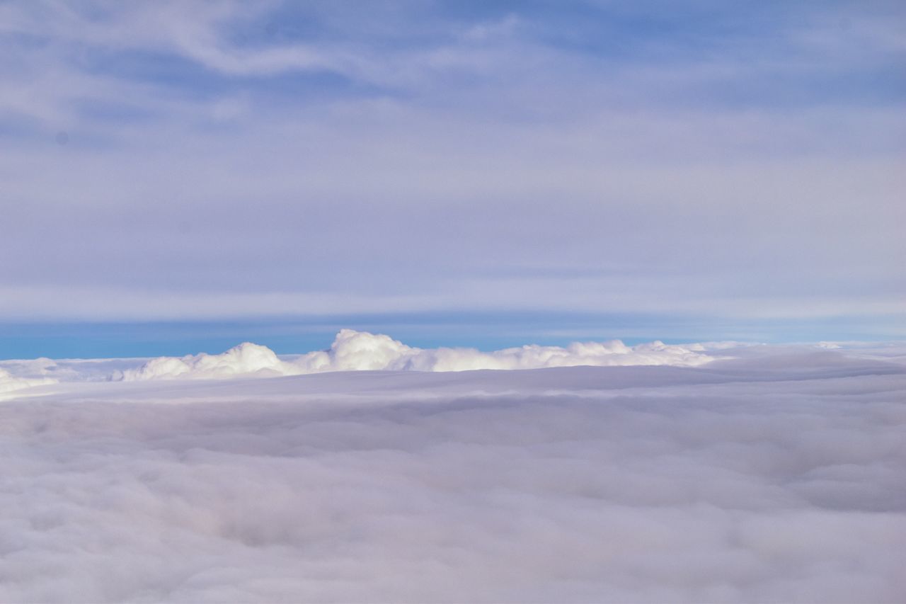 SCENIC VIEW OF CLOUDSCAPE OVER SEA