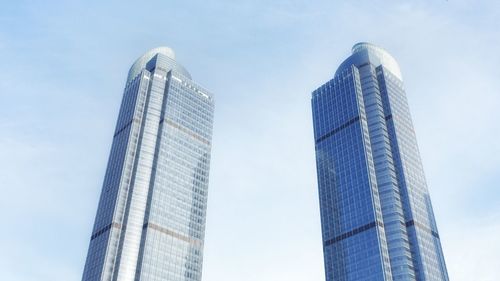 Low angle view of modern office building