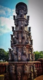 Low angle view of a temple