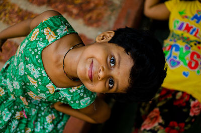 Close-up portrait of girl