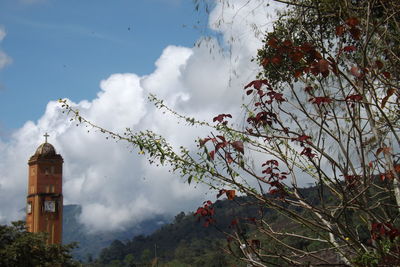 Clouds over cloudy sky