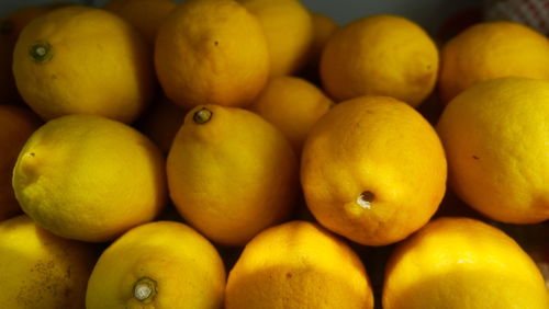 Full frame shot of lemons