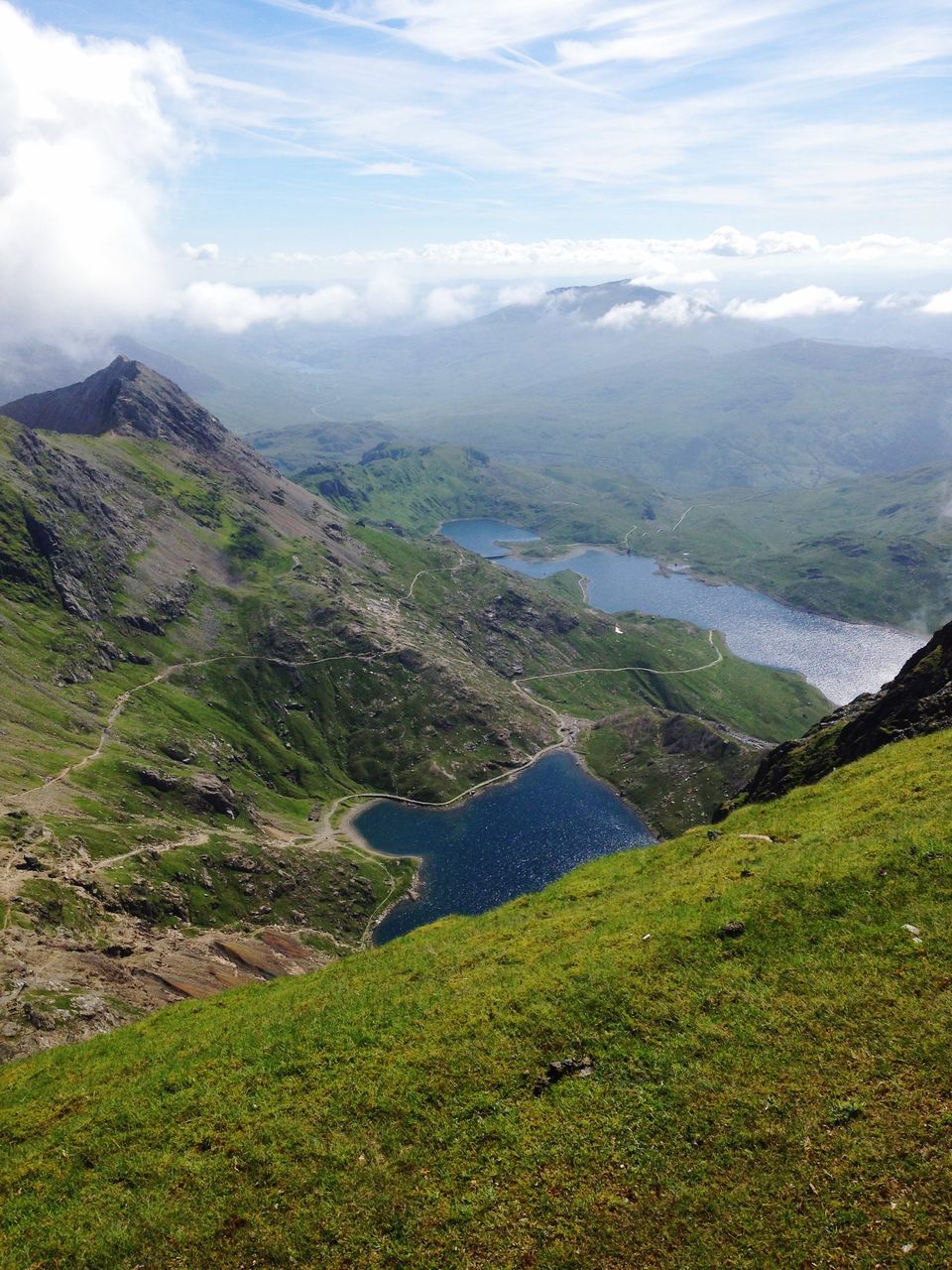 HIGH ANGLE VIEW OF MOUNTAINS