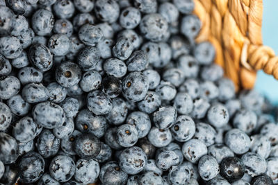 Full frame shot of blueberries