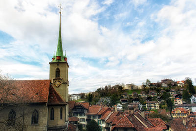 View of townscape against sky