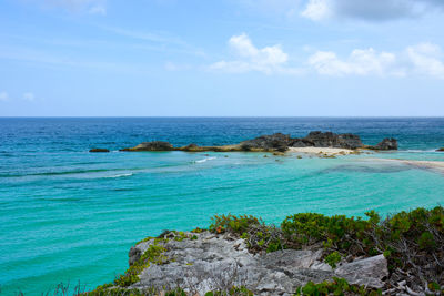 Scenic view of sea against sky