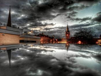 View of church against cloudy sky