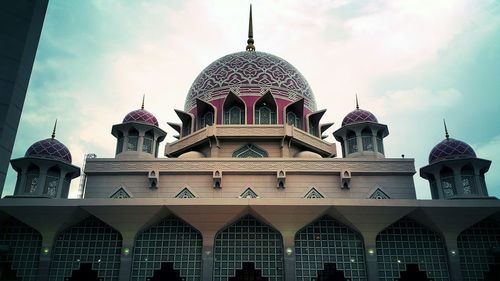 Low angle view of church against sky