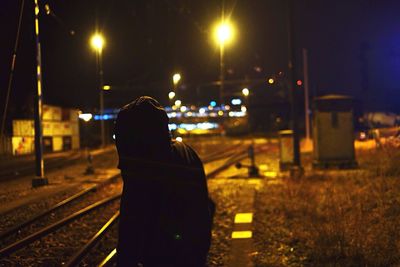Street light at night