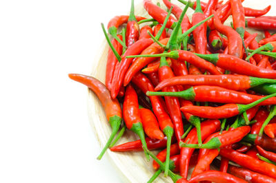 Close-up of red chili peppers