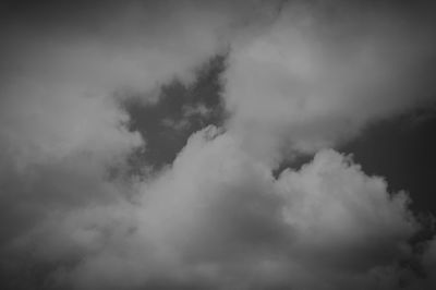 Low angle view of cloudy sky