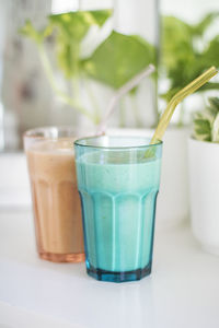 Close-up of drink on table