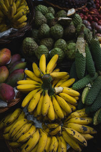 Close-up of fruits for sale in market