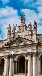 Low angle view of historical building