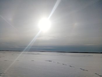 Scenic view of sea against sky