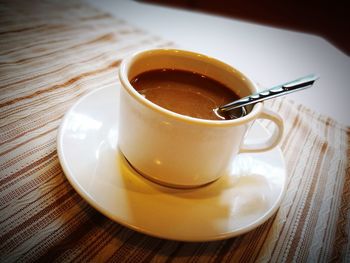 Close-up of drink on table