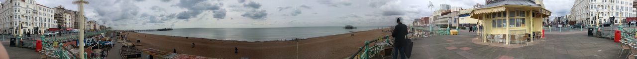 View of sea against cloudy sky