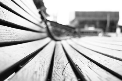 Close-up of wooden plank