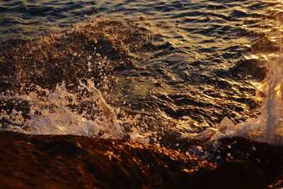 Rocks in sea